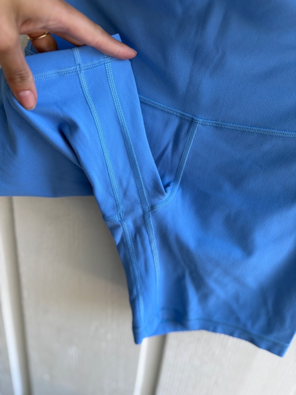 lululemon athletica High-Rise Bike Shorts in Periwinkle - Picture 3 of 4